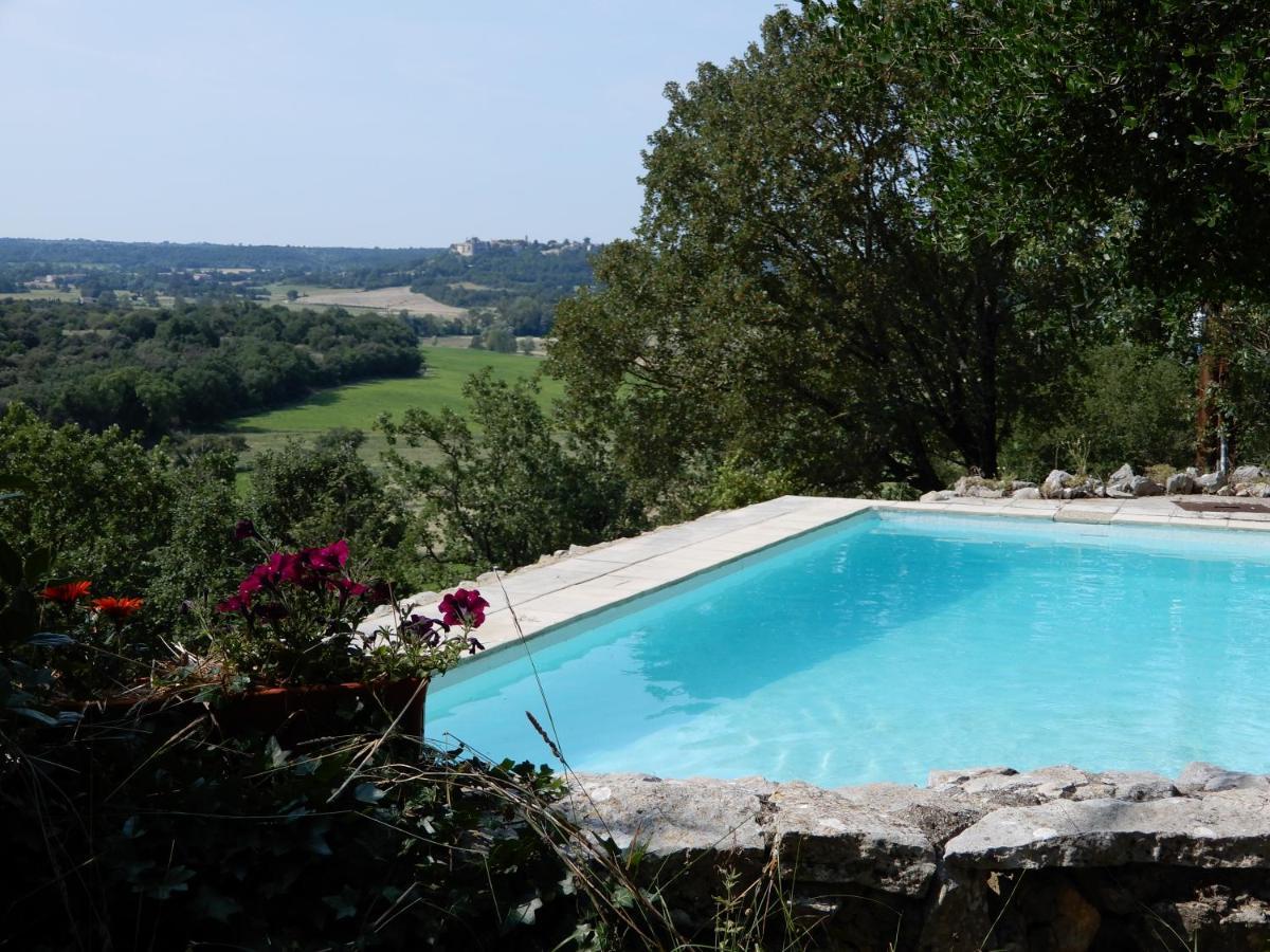 Mas En Pierres Seches Avec Piscine Villa Lussan  Dış mekan fotoğraf